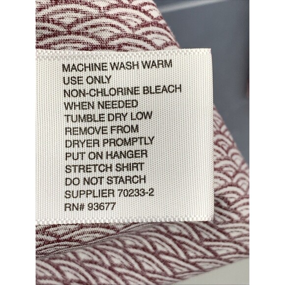 J. Ferrar Button Up Shirt Men's Slim Stretch Geometric Long Sleeve Size  XXL - Picture 12 of 13